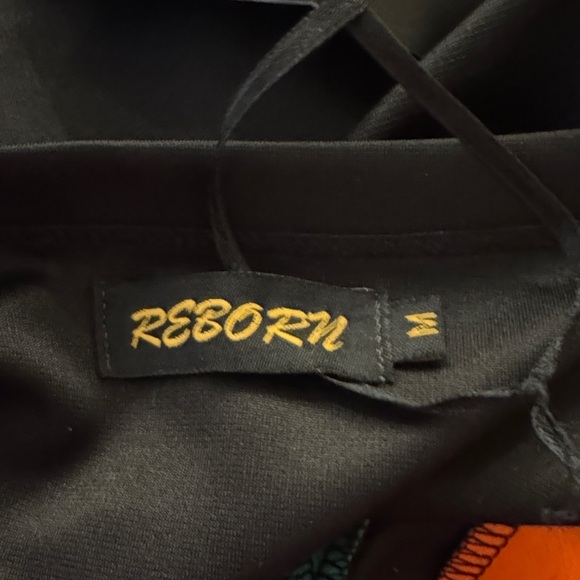 Reborn Colorblock Mini Dress - Orange, Blue, Teal - Picture 2 of 8